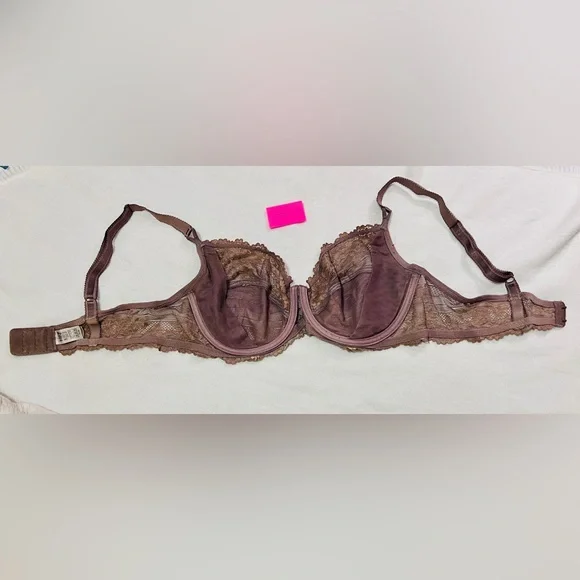 Wacoal Embrace Lace Underwire Bra 38C Brown and Caramel Crème - Picture 6 of 6